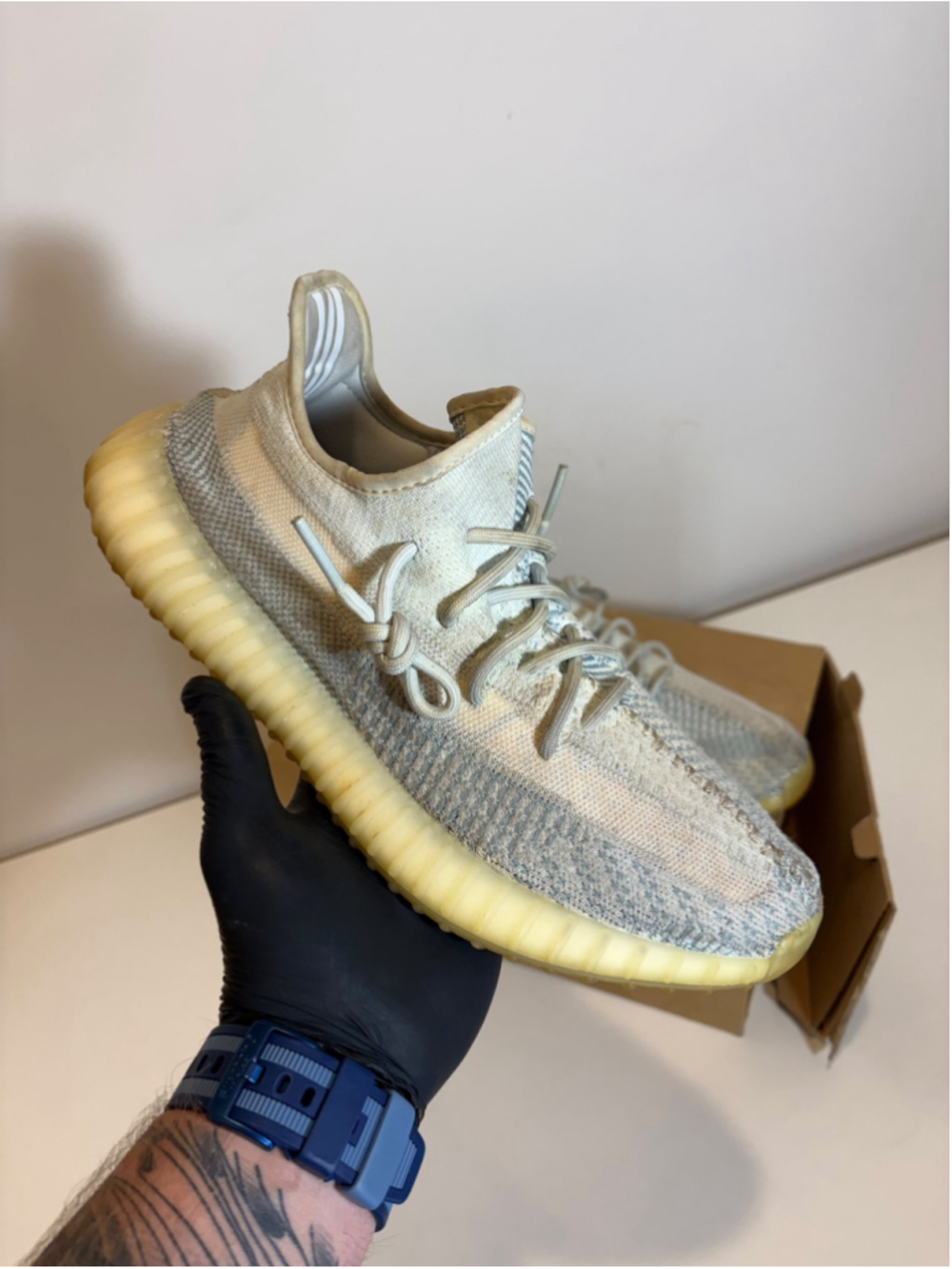 adidas Yeezy Boost 350 V2 Cloud White FW3043 Men Size 10.5 OG Box #F